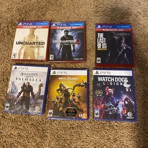 PlayStation four and five video games